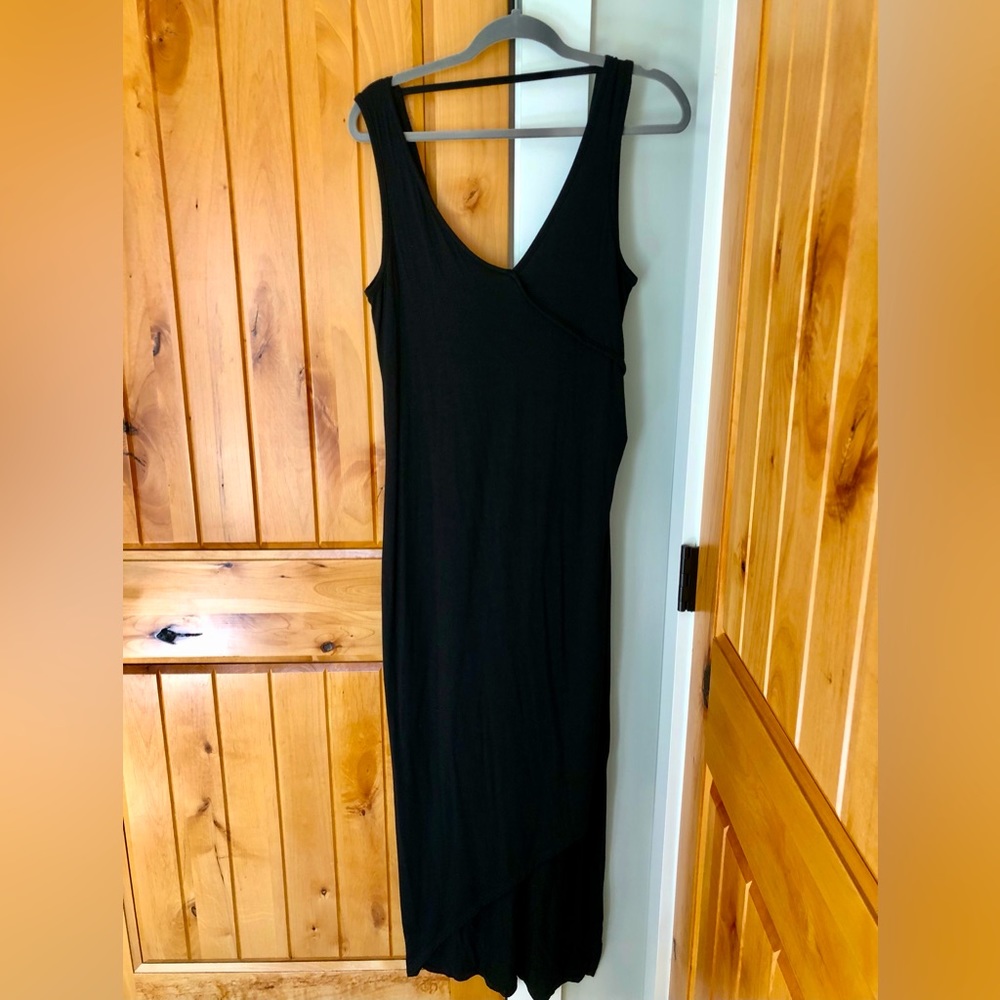 NWT Enough About Me maxi dress with asymmetrical hem